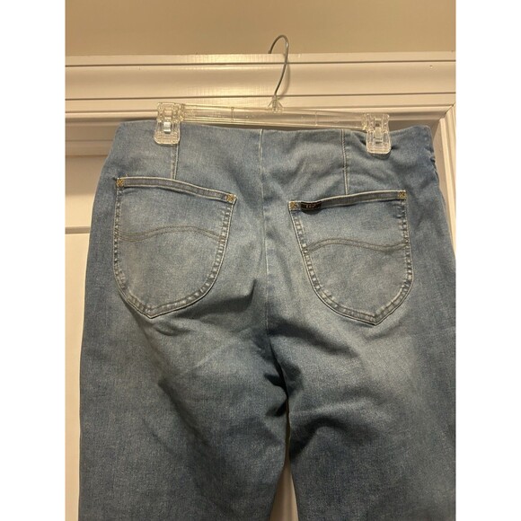 Lee Heritage Pull On Boot Cut Jeans Size Large Slimming Shaping Stretchy Pocket - Picture 3 of 7